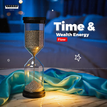 Pyrite Prosperity Flow Hourglass – Classic (40×125 mm)
