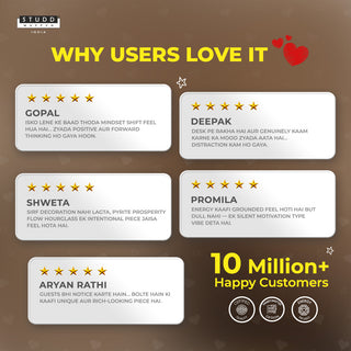 Pyrite Prosperity Flow Hourglass – Luxe Wood & Brass (6 Inch)