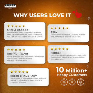 Pyrite Shankh Surya Tilak Plate [Round Plate]