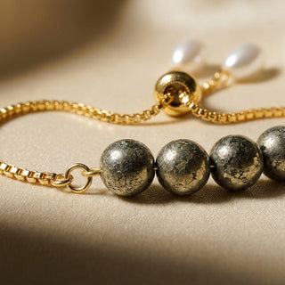 Pyrite Crystal Adjustable Rakhi