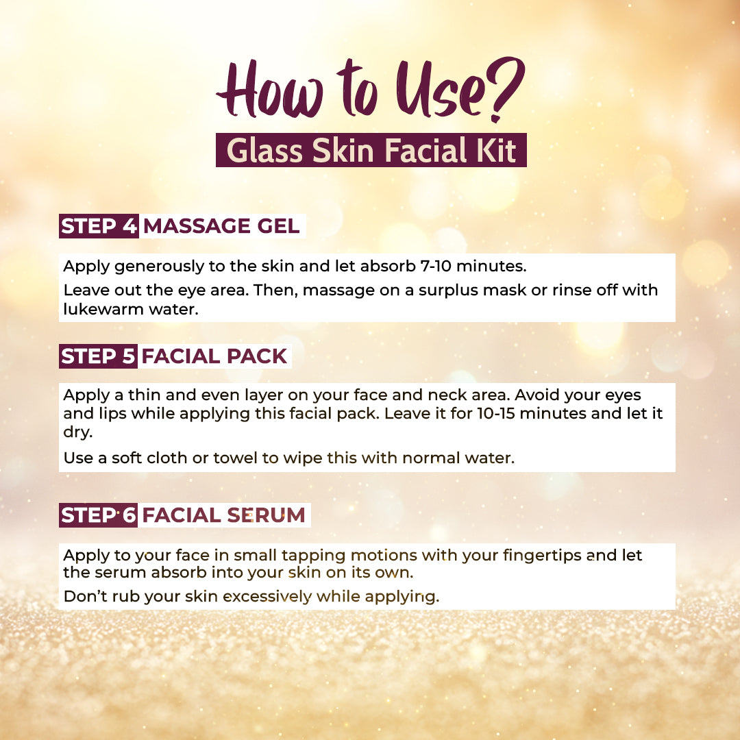 (Pack of 2)  6 Step Ayurvedic Glass Skin Facial Kit | For Men & Women