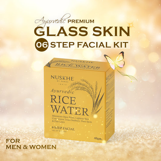 6 Step Ayurvedic Glass Skin Facial Kit | For Men & Women