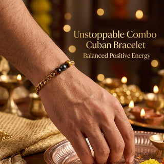 Unstoppable Combo Cuban Bracelet- 24k Gold Tone