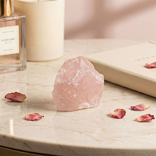 Raw Rose Quartz Geode