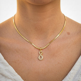 Revival Venom Loop Pendant - 24K Gold Plated [ With Velore Snake Chain]