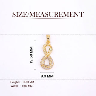 Revival Venom Loop Pendant – 24K Gold Tone Plated [With Chain]