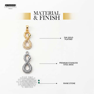 Revival Venom Loop Pendant – 24K Gold Tone Plated [With Chain]