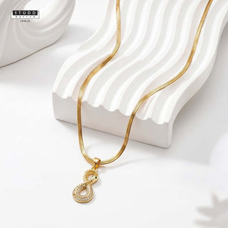 Revival Venom Loop Pendant – 24K Gold Tone Plated [With Chain]