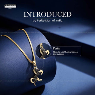 Ride Your Destiny Horse Pendant - 24k Gold Tone Plated [ Gold Chain ]