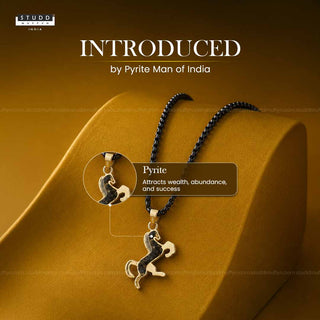 Ride Your Destiny Horse Pendant - 24k Gold Tone Plated [Black Chain]