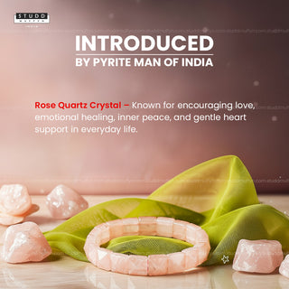 Rose Quartz Square Pyramid Bracelet