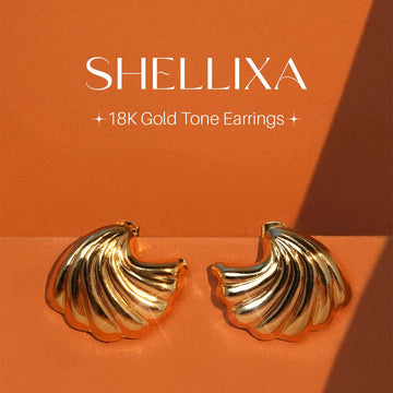 SHELLIXA  – 18K Gold Tone Plated
