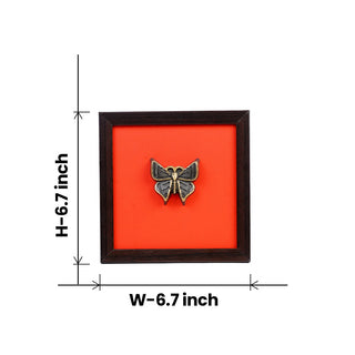Pyrite 3D Butterfly Wall Art [Complementary Wooden Frame]