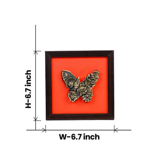 Pyrite 3D Angel-Butterfly Wall Art [Complementary Wooden Frame]