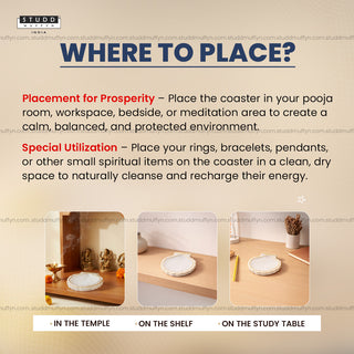 Sacred Sea Shell Harmony Selenite Coaster