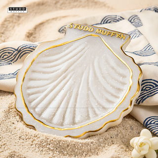 Sacred Sea Shell Harmony Selenite Coaster