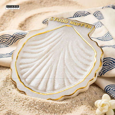 Sacred Sea Shell Harmony Selenite Coaster