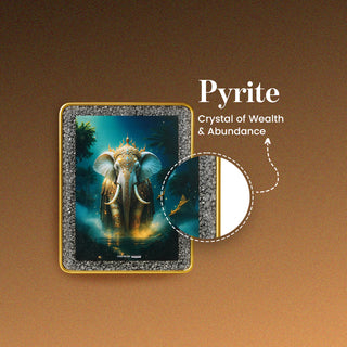 Majestic White Elephant Pyrite Plate [ Rectangle Shape ]