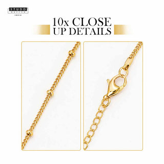 Golden Satellite Chain - 24K Gold Plated