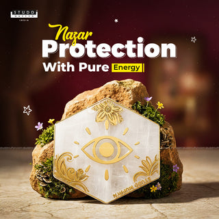 Selenite Nazar Kavach Coaster