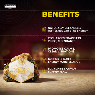 Selenite Nazar Kavach Coaster