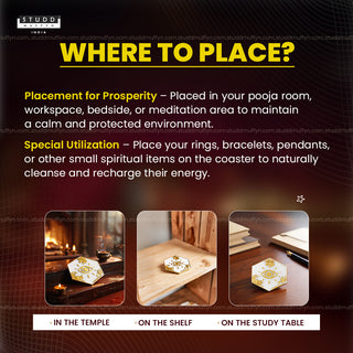 Selenite Nazar Kavach Coaster
