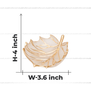 Selenite Crystal Recharging Leaf