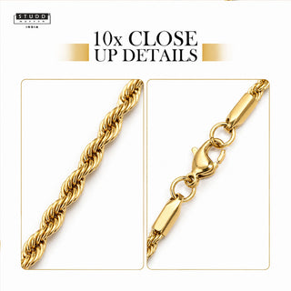 Signature Gold-Toned Rope Chain (2mm)