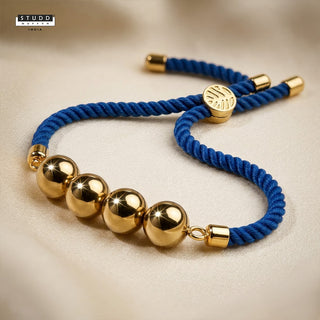 Signature Hematite Blue/Pink Crystal Rakhi
