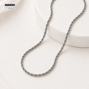 Signature Silver Rope Chain [ 55cm ]
