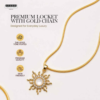 Sun Shine Pendant with Chain