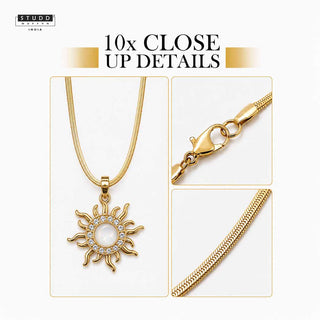 Sun Shine Pendant with Chain