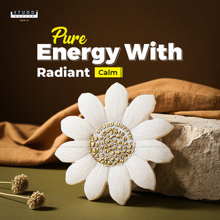 Sunflower Radiance Selenite Coaster