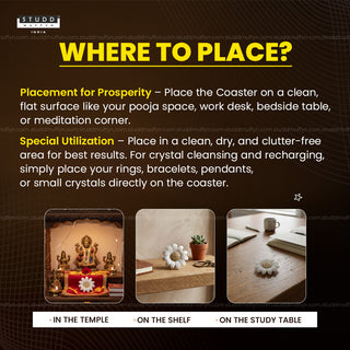 Sunflower Radiance Selenite Coaster