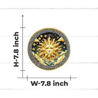 Surya Pyrite Plate by Studd Muffyn [Round Shape]
