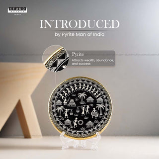 Tarpa Harmony Pyrite Circle |  Warli Art Frame