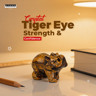 Tiger Eye Crystal Elephant | Miniature Series