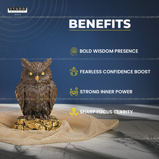 Tiger Eye Crystal Owl| Miniature Series