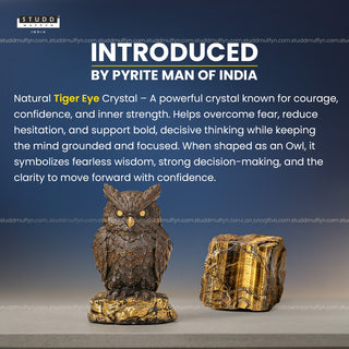 Tiger Eye Crystal Owl| Miniature Series