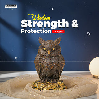 Tiger Eye Crystal Owl| Miniature Series