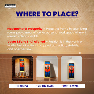 Divine Trishul Pyrite Frame