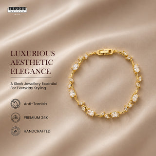 Tulip Bracelet - 24k Gold Plated