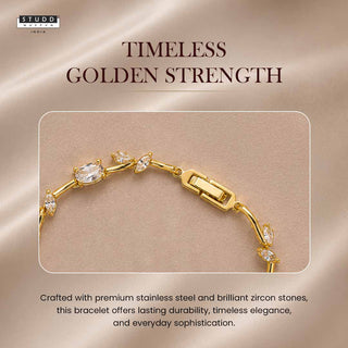 Tulip Bracelet - 24k Gold Plated