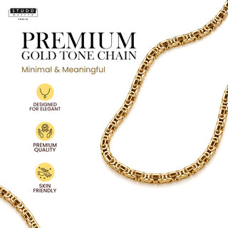 Byzantine Chain – 24K Gold Tone