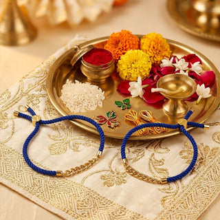 Minimal Blue Rakhi