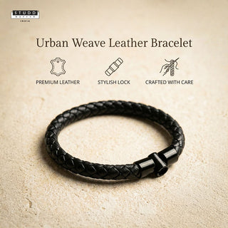 Urban Weave Leather Bracelet