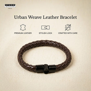 Urban Weave Leather Bracelet