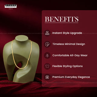 VELORE Snake Chain – 18K Gold Tone Plated