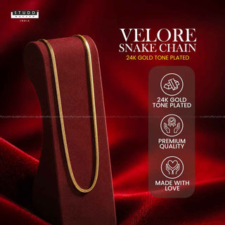 VELORE Snake Chain – 18K Gold Tone Plated