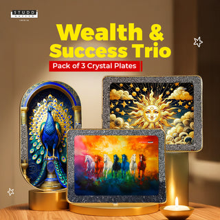 Wealth & Success Crystal Plates [Pack of 3]